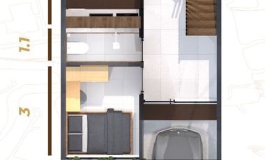 Rumah 2 lantai free biaya DP 0