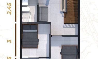 Rumah 2 lantai free biaya DP 0