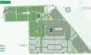 VENTA Terreno Pilar Del Este. Santa Sofía. Interno (Puede incluir proyecto construcción casa!)