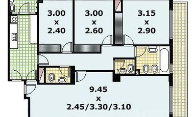 Departamento de 3 dormitorios en alquiler en Villa Urquiza
