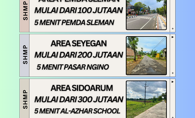 TANAH IDEAL SHMP SLEMAN BARAT JOGJA