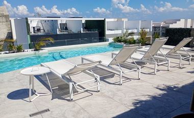 DEPARTAMENTO EN RENTA A LARGO PLAZO , EN EXCELENTE UBICACION PLAYA DEL CARMEN