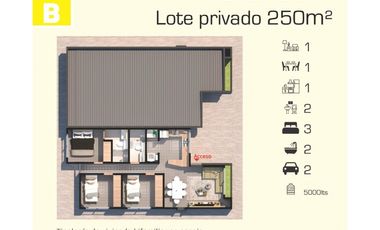 Vendo casa en la mesa en planos