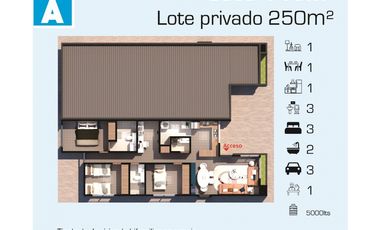 Vendo casa en la mesa en planos