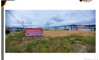VENTA LOTE INDUSTRIAL COMPACTADO Y ESQUINERO PARQUE IND. TOCANCIPA