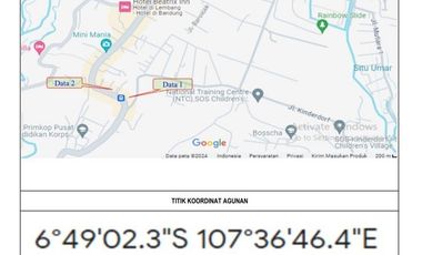 Dijual ex penginapan hotel lokasi strategis tepi jalan raya lembang
