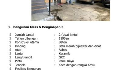 Dijual ex penginapan hotel lokasi strategis tepi jalan raya lembang