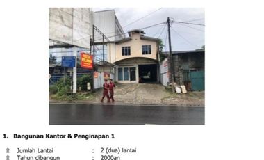 Dijual ex penginapan hotel lokasi strategis tepi jalan raya lembang