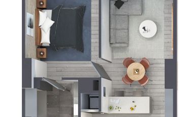 Departamento en Renta AMUEBLADO, Col. Americana