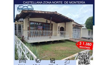 SE VENDE CASA EN BARRIO CASTELLANA ZONA NORTE DE MONTERIA