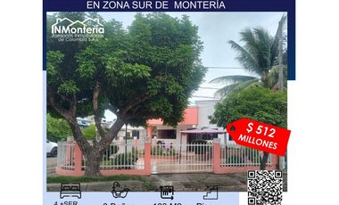 SE VENDE CASA EN BARRIO 6 DE MARZO ZONA SUR DE MONTERIA