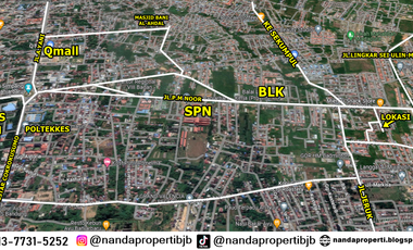 Rumah mewah siap huni full spec tanah luas di jl.p.m noor