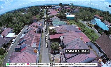 Rumah mewah siap huni full spec tanah luas di jl.p.m noor