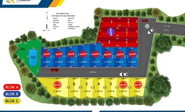 Running di jual 2 lantai pinggir Jalan