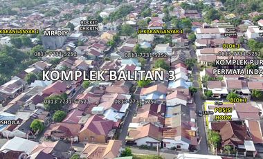 rumah type 117/198m2 HOOK di puri permata jl.karanganyar 1