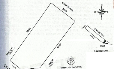 Terreno de Oportunidad en Venta  en Teya, Kanasin Cerca del periferico