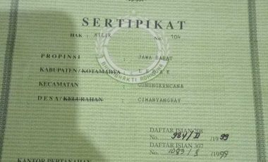 DI JUAL LAHAN PINGGIR JL PROVINSI DI LEBAK, BANTEN