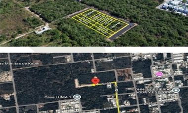 TERRENO URBANIZADO RESIDENCIAL A PLAZOS EN DZITYA AL NORTE DE MERIDA.