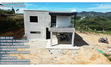 FINQUITA EN OBRA GRIS 3 MINUTOS DE AUTOPISTA MED-BOG-EN MARINILLA