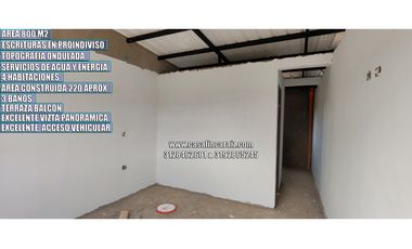 FINQUITA EN OBRA GRIS 3 MINUTOS DE AUTOPISTA MED-BOG-EN MARINILLA