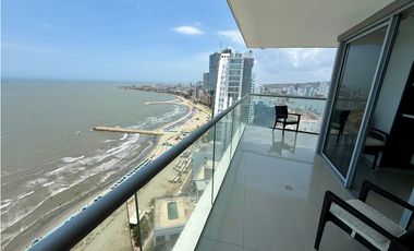 Apartamento Bocagrande vista al mar y centro amurallado