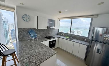 Apartamento Bocagrande vista al mar y centro amurallado