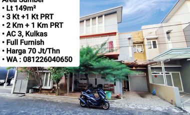 Rumah disewakan di Sumber, Surakarta, Jawa Tengah