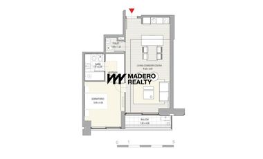 Venta de departamento 2 ambientes en Puerto Madero