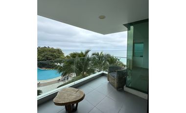 Elegante departamento vista al mar Edf. Poseidon Manta