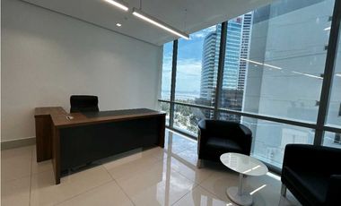 OFICINA EN COSTA DEL ESTE FINANCIAL PARK AMOBLADA CON DIVISIONES 122M2