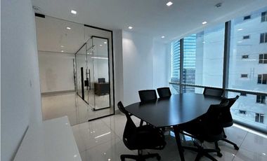 OFICINA EN COSTA DEL ESTE FINANCIAL PARK AMOBLADA CON DIVISIONES 122M2