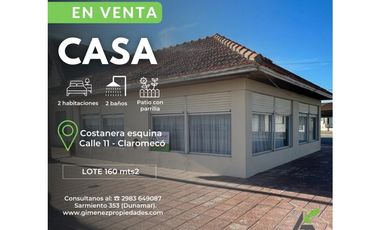 CASA CÉNTRICA FRENTE AL MAR (9 Chalet) COSTANERA esquina 11