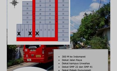 Tanah murah dimundingan cepoko gunungpati bisa ditempo