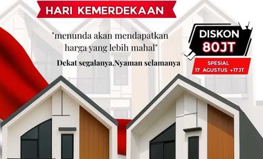 Rumah cash dan KPR terbaik 2 lantai sejuk juga di pusat kota