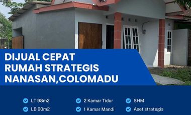 Dijual Rumah Minimalis Super Strategis di Nanasan Colomadu Luas 97m2!