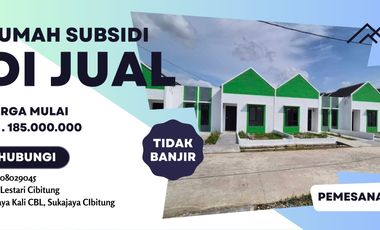 rumah subsidi unit ready bebas banjir akses dekat stasiun krl