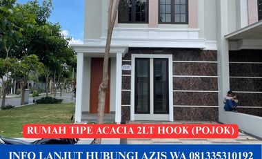 Rumah baru siap huni pojok tipe acacia lokasi amartha safira sidoarjo