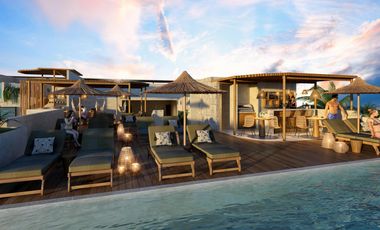 Estudio en venta en Mahahual a pocos metros de la playa | Solárium y Alberca