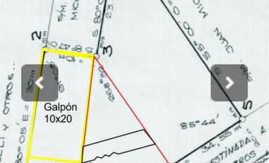 GALPON EN VENTA -  SOBRE AV. RAMIREZ