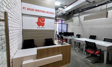 Disewakan office gold coast siap pakai full furnish ready stock