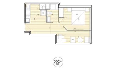 VENTA Departamentos nuevos 1D1B sin terraza, Metro Conchalí