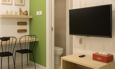 disewakan unit 1KT ada ruang tamu apartemen parahyangan residence ciumbuleuit bandung