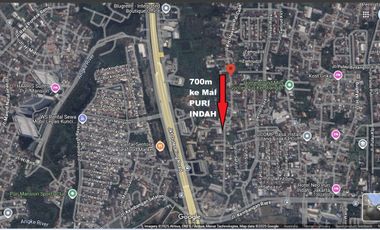 TERMURAH di Segi Tiga Emas CBD Jakarta Barat hanya 7 Jutaan/m2 dibawah harga Appraisal. STRATEGIS  < 1 Km dari Komplek Elit Puri Indah/Permata Buana
