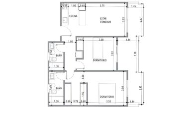 Venta Departamento 3 ambientes Escobar