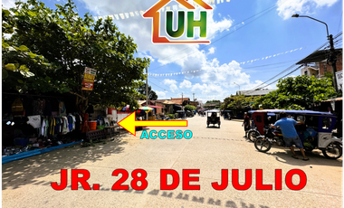 00670 - VENDO TERRENO LOTE INTERIOR PUCALLPA-ZONA COMERCIAL-AT 108 M2