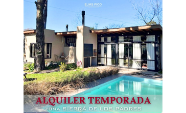 ALQUILER TEMPORADA Casa 4 amb con piscina en Sierra de Los Padres