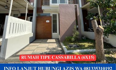 Jual rumah baru siap huni tipe casabilla lokasi safira garden sidoarjo