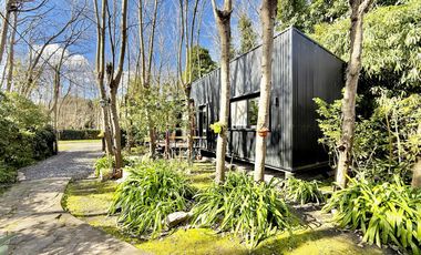 Dos casas en el bosque de Mar de Cobo