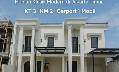 Rumah mewah lokasi dekat tol becakayu dan stasiun krl klender.