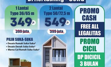 Rumah 2 lt Termurah diHertasning Baru 12 menit dari Jln Pettarani Mks